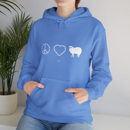 PEACE LOVE SHEEP Unisex Heavy Blend™ Hooded Sweatshirt - Image 104