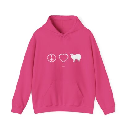 PEACE LOVE SHEEP Unisex Heavy Blend™ Hooded Sweatshirt - Image 144