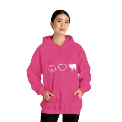 PEACE LOVE SHEEP Unisex Heavy Blend™ Hooded Sweatshirt - Image 149