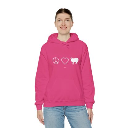 PEACE LOVE SHEEP Unisex Heavy Blend™ Hooded Sweatshirt - Image 151