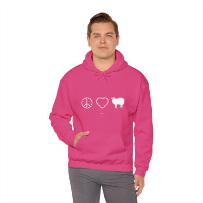 PEACE LOVE SHEEP Unisex Heavy Blend™ Hooded Sweatshirt - Image 152