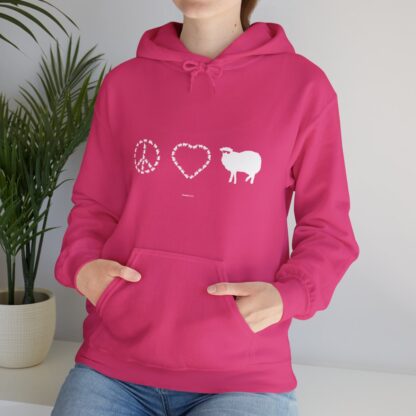 PEACE LOVE SHEEP Unisex Heavy Blend™ Hooded Sweatshirt - Image 156