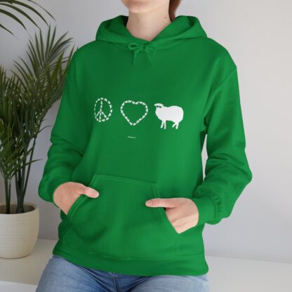 PEACE LOVE SHEEP Unisex Heavy Blend™ Hooded Sweatshirt - Image 78