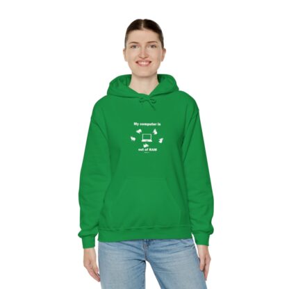 MY COMPUTER IS OUT OF RAM Unisex Heavy Blend™ Hooded Sweatshirt - Image 60