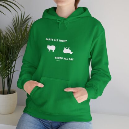 PARTY ALL NIGHT SHEEP ALL DAY Unisex Heavy Blend™ Hooded Sweatshirt - Image 65