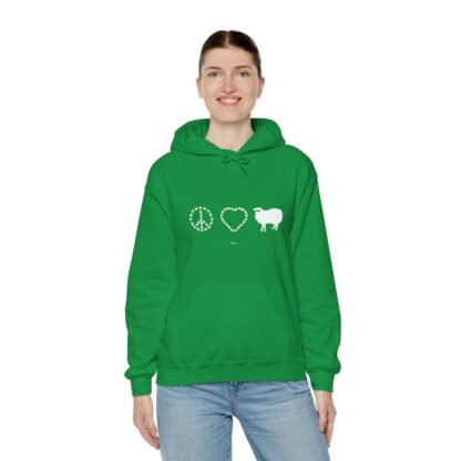 PEACE LOVE SHEEP Unisex Heavy Blend™ Hooded Sweatshirt - Image 73