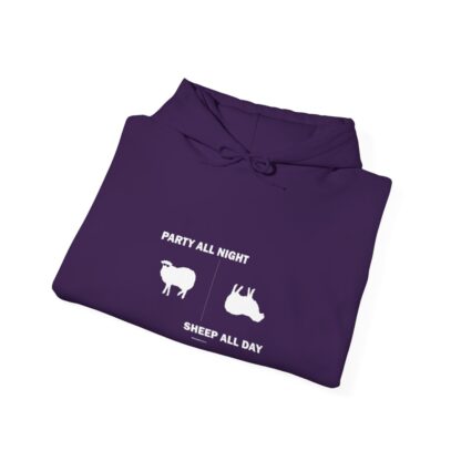 PARTY ALL NIGHT SHEEP ALL DAY Unisex Heavy Blend™ Hooded Sweatshirt - Image 121