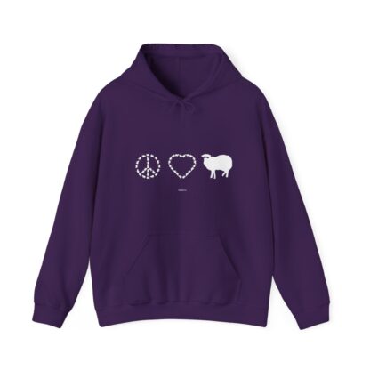 PEACE LOVE SHEEP Unisex Heavy Blend™ Hooded Sweatshirt - Image 131