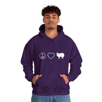 PEACE LOVE SHEEP Unisex Heavy Blend™ Hooded Sweatshirt - Image 137