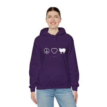 PEACE LOVE SHEEP Unisex Heavy Blend™ Hooded Sweatshirt - Image 138