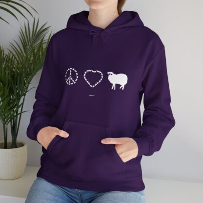 PEACE LOVE SHEEP Unisex Heavy Blend™ Hooded Sweatshirt - Image 143