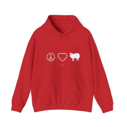 PEACE LOVE SHEEP Unisex Heavy Blend™ Hooded Sweatshirt