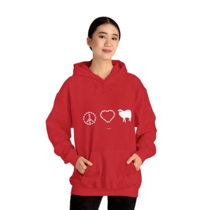 PEACE LOVE SHEEP Unisex Heavy Blend™ Hooded Sweatshirt - Image 6