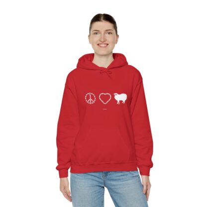 PEACE LOVE SHEEP Unisex Heavy Blend™ Hooded Sweatshirt - Image 8