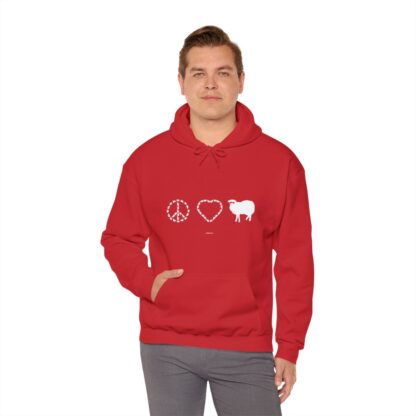 PEACE LOVE SHEEP Unisex Heavy Blend™ Hooded Sweatshirt - Image 9