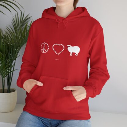 PEACE LOVE SHEEP Unisex Heavy Blend™ Hooded Sweatshirt - Image 13