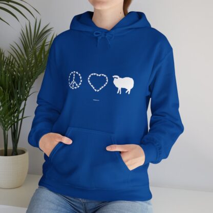 PEACE LOVE SHEEP Unisex Heavy Blend™ Hooded Sweatshirt - Image 117