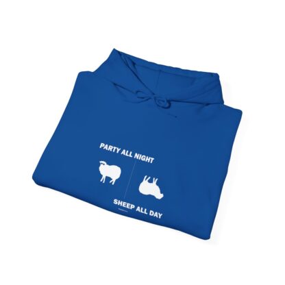 PARTY ALL NIGHT SHEEP ALL DAY Unisex Heavy Blend™ Hooded Sweatshirt - Image 95