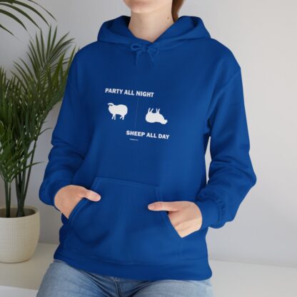 PARTY ALL NIGHT SHEEP ALL DAY Unisex Heavy Blend™ Hooded Sweatshirt - Image 104