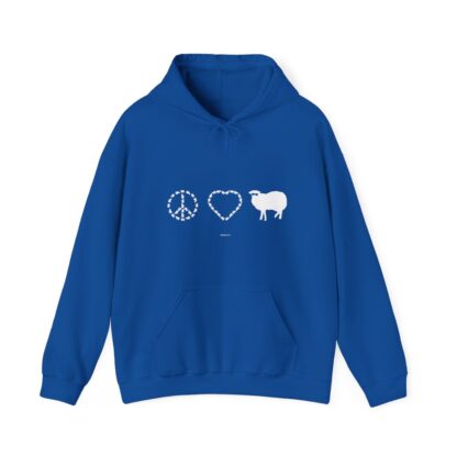 PEACE LOVE SHEEP Unisex Heavy Blend™ Hooded Sweatshirt - Image 105