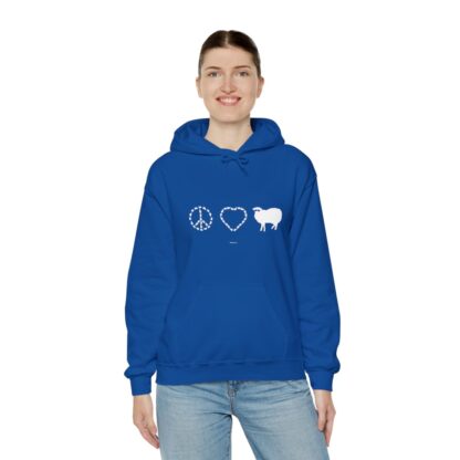 PEACE LOVE SHEEP Unisex Heavy Blend™ Hooded Sweatshirt - Image 112