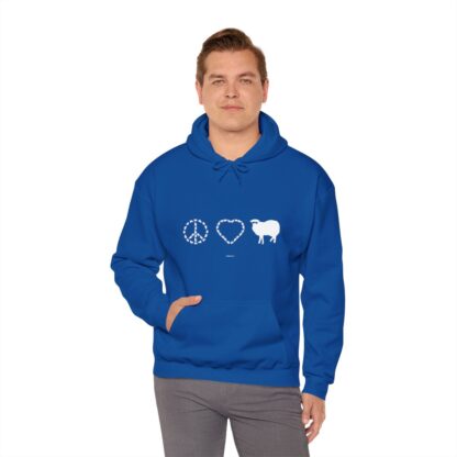 PEACE LOVE SHEEP Unisex Heavy Blend™ Hooded Sweatshirt - Image 113