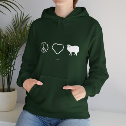 PEACE LOVE SHEEP Unisex Heavy Blend™ Hooded Sweatshirt - Image 65