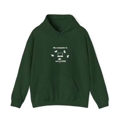 MY COMPUTER IS OUT OF RAM Unisex Heavy Blend™ Hooded Sweatshirt - Image 40