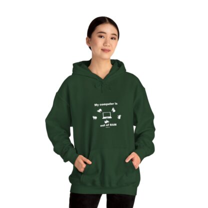 MY COMPUTER IS OUT OF RAM Unisex Heavy Blend™ Hooded Sweatshirt - Image 45