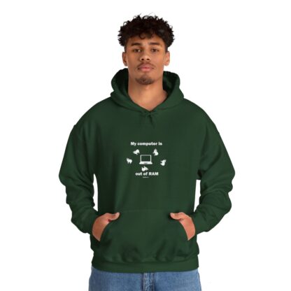 MY COMPUTER IS OUT OF RAM Unisex Heavy Blend™ Hooded Sweatshirt - Image 46