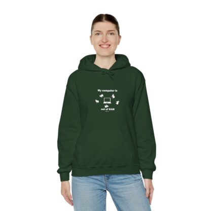 MY COMPUTER IS OUT OF RAM Unisex Heavy Blend™ Hooded Sweatshirt - Image 47