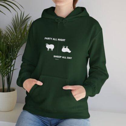 PARTY ALL NIGHT SHEEP ALL DAY Unisex Heavy Blend™ Hooded Sweatshirt - Image 52