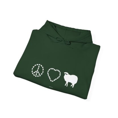 PEACE LOVE SHEEP Unisex Heavy Blend™ Hooded Sweatshirt - Image 56