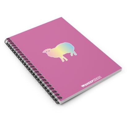 Cotton Candy Sheep Spiral Notebook - Ruled Line - Image 3