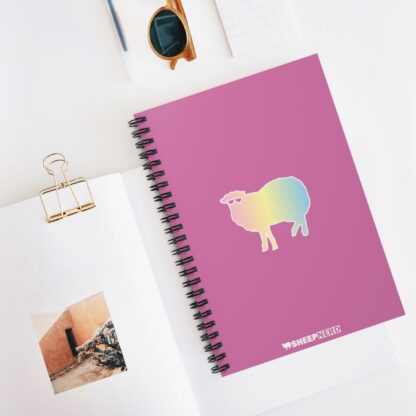 Cotton Candy Sheep Spiral Notebook - Ruled Line - Image 5