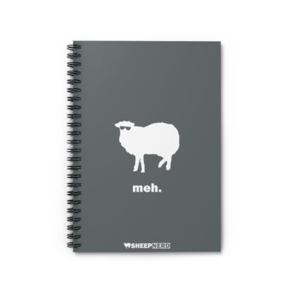 meh. Sheep Spiral Notebook - Ruled Line