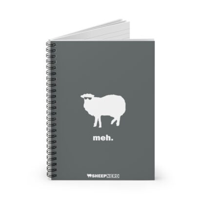 meh. Sheep Spiral Notebook - Ruled Line - Image 2