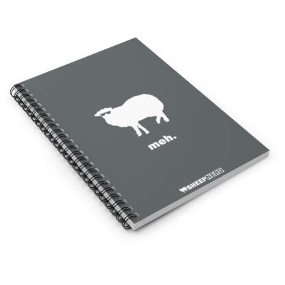 meh. Sheep Spiral Notebook - Ruled Line - Image 3