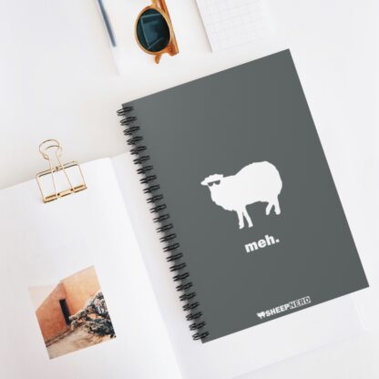 meh. Sheep Spiral Notebook - Ruled Line - Image 5