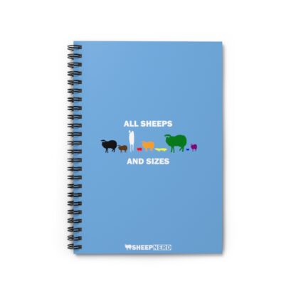 ALL SHEEPS AND SIZES Spiral Notebook - Ruled Line