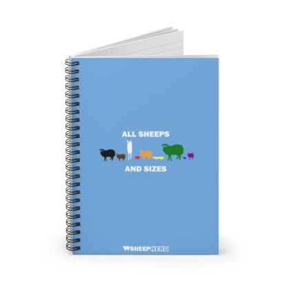 ALL SHEEPS AND SIZES Spiral Notebook - Ruled Line - Image 2