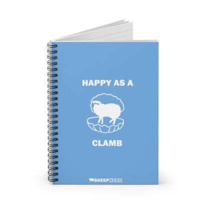 HAPPY AS A CLAMB Spiral Notebook - Ruled Line - Image 2