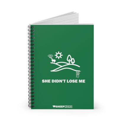 SHE DIDN'T LOSE ME Spiral Notebook - Ruled Line - Image 2