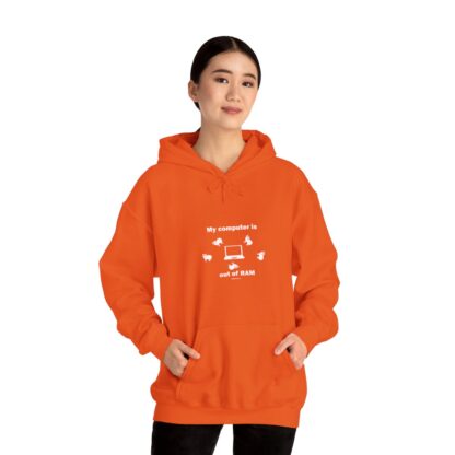 MY COMPUTER IS OUT OF RAM Unisex Heavy Blend™ Hooded Sweatshirt - Image 19