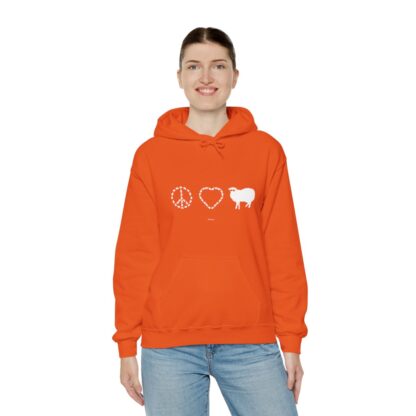 PEACE LOVE SHEEP Unisex Heavy Blend™ Hooded Sweatshirt - Image 34