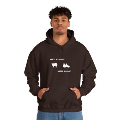 PARTY ALL NIGHT SHEEP ALL DAY Unisex Heavy Blend™ Hooded Sweatshirt - Image 33