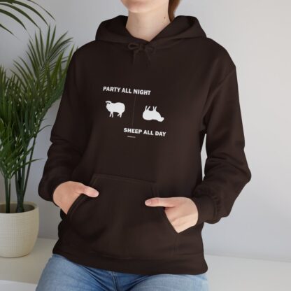 PARTY ALL NIGHT SHEEP ALL DAY Unisex Heavy Blend™ Hooded Sweatshirt - Image 39