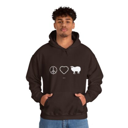 PEACE LOVE SHEEP Unisex Heavy Blend™ Hooded Sweatshirt - Image 46