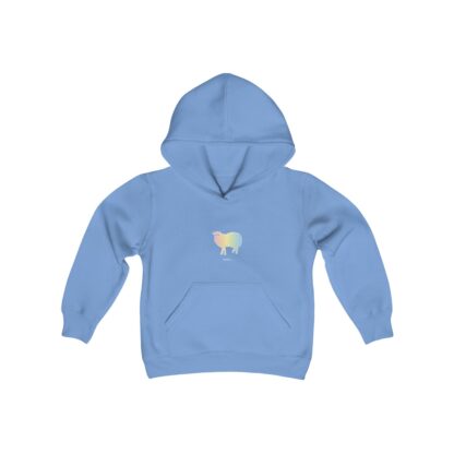 Cotton Candy Sheep Youth Heavy Blend Hooded Sweatshirt - Image 11