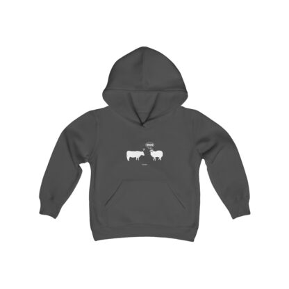 MOO Sheep Youth Heavy Blend Hooded Sweatshirt - Image 17